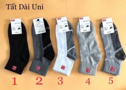 Set 5 đôi tất nam Uniqlo cổ dài xuất Nhật