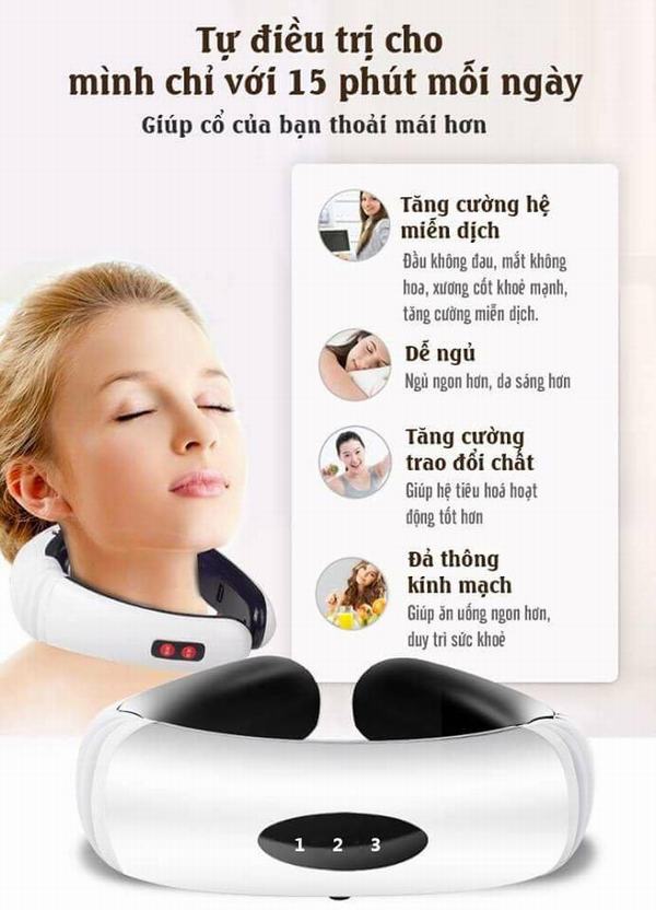 Máy massage cổ vai gáy 3D thông minh giá rẻ