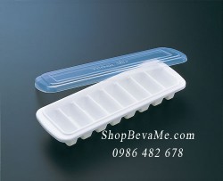 Khay làm đá có nắp Inomata hàng Nhật - loại 8 viên