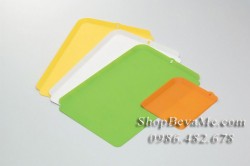 Bộ 4 thớt nhựa dẻo có viền chắn Inomata Nhật