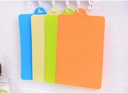 Bộ 4 thớt nhựa dẻo thái thịt cá, rau củ 19x29cm