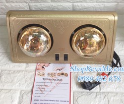 Đèn sưởi BORG BRAUN loại 2 bóng vàng 