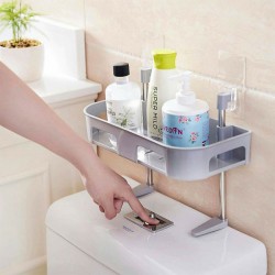 Kệ để đồ dùng nhà tắm hút chân không 1 tầng