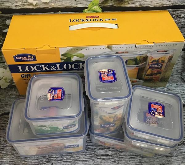 Bộ 6 hộp nhựa đựng thực phẩm Lock&Lock HPL818SHP
