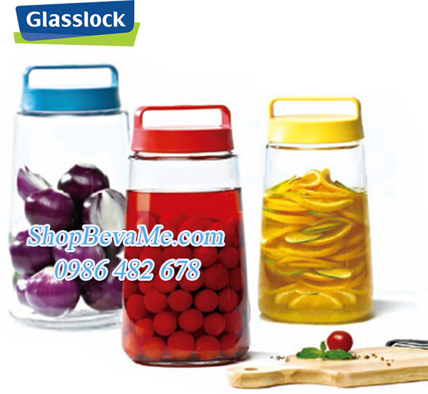 Bình thủy tinh ngâm hoa quả Glasslock 5L